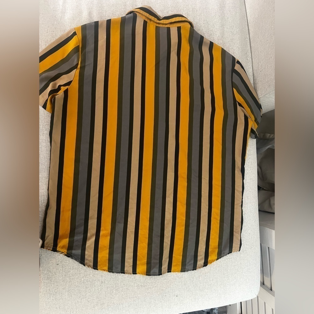 ☀️SHEIN Lightweight Striped Button-Down Shirt — Size XXL - Picture 3 of 6
